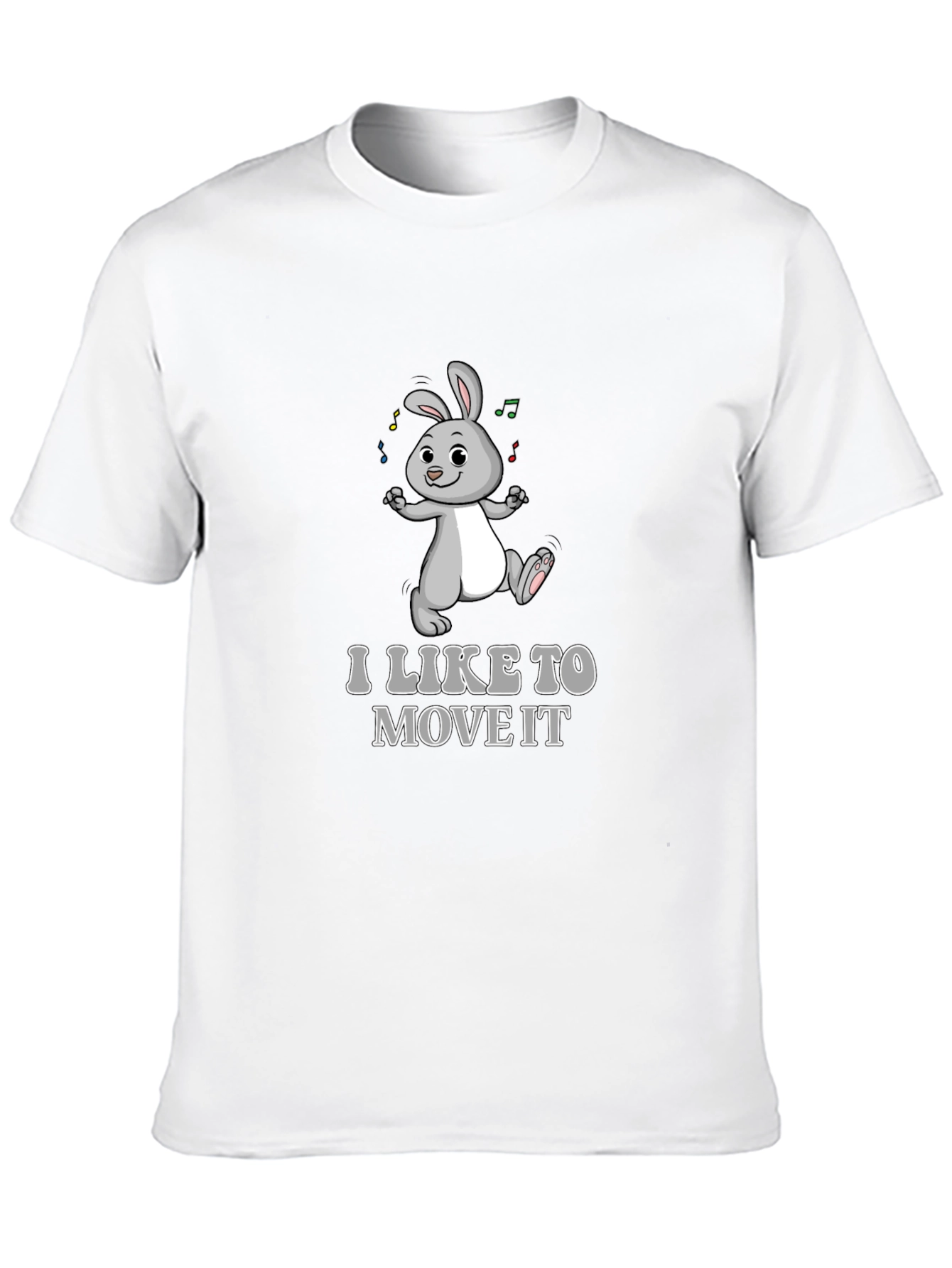 I Like To Move It Bunny Graphic T-Shirt