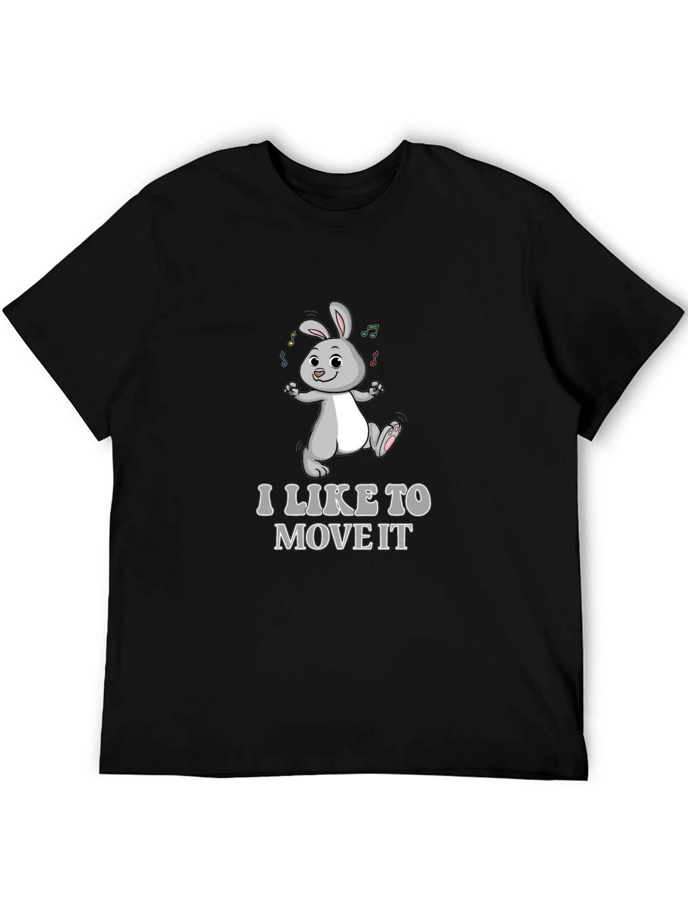 I Like To Move It Bunny Graphic T-Shirt