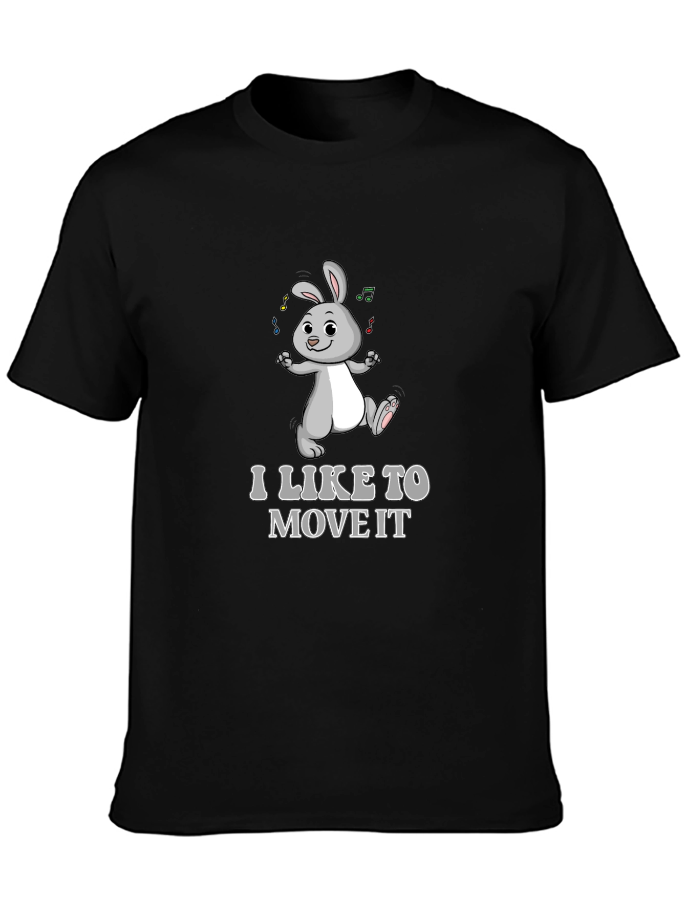 I Like To Move It Bunny Graphic T-Shirt
