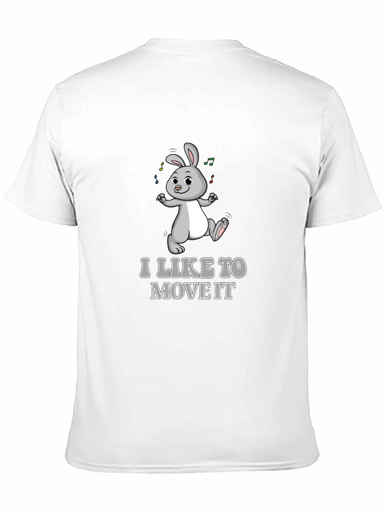 I Like To Move It Bunny Graphic T-Shirt