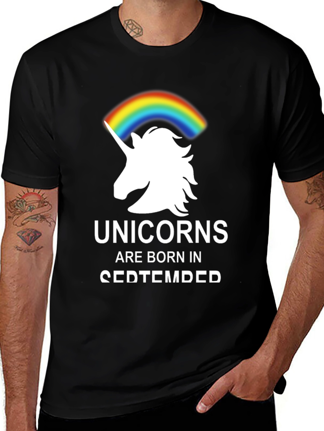 Unicorn Born in September T-Shirt