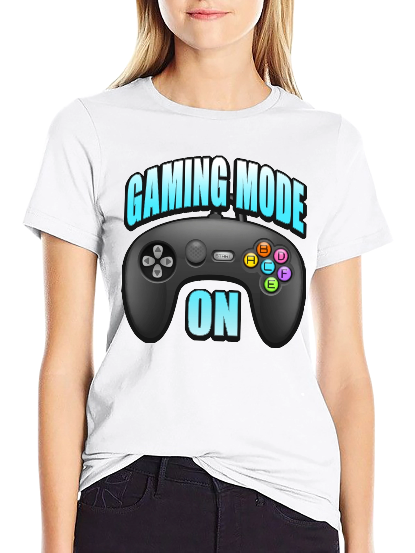 Gaming Mode On T-Shirt Black Gamer Tee
