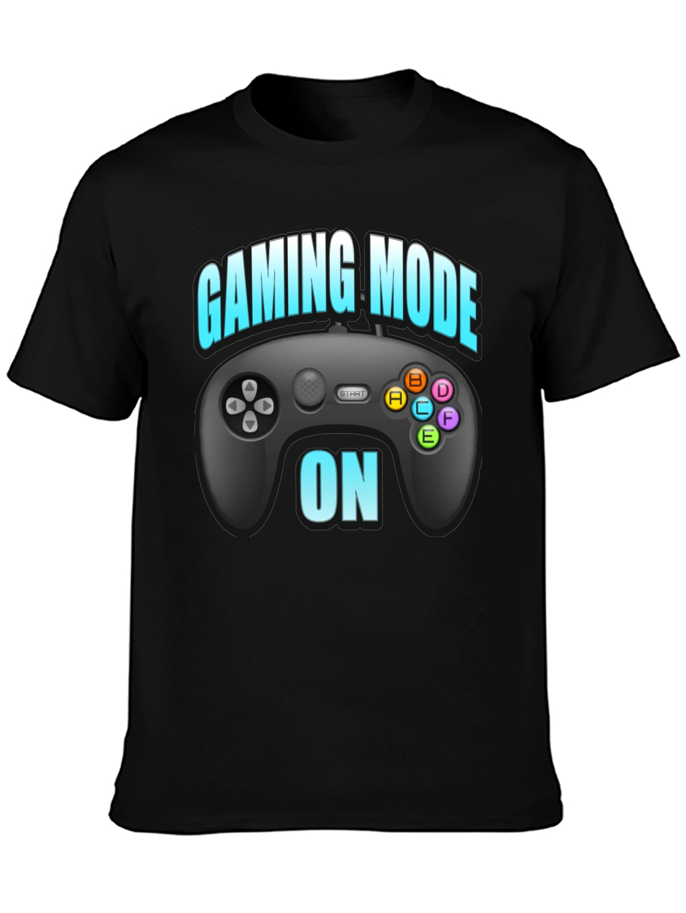 Gaming Mode On T-Shirt Black Gamer Tee