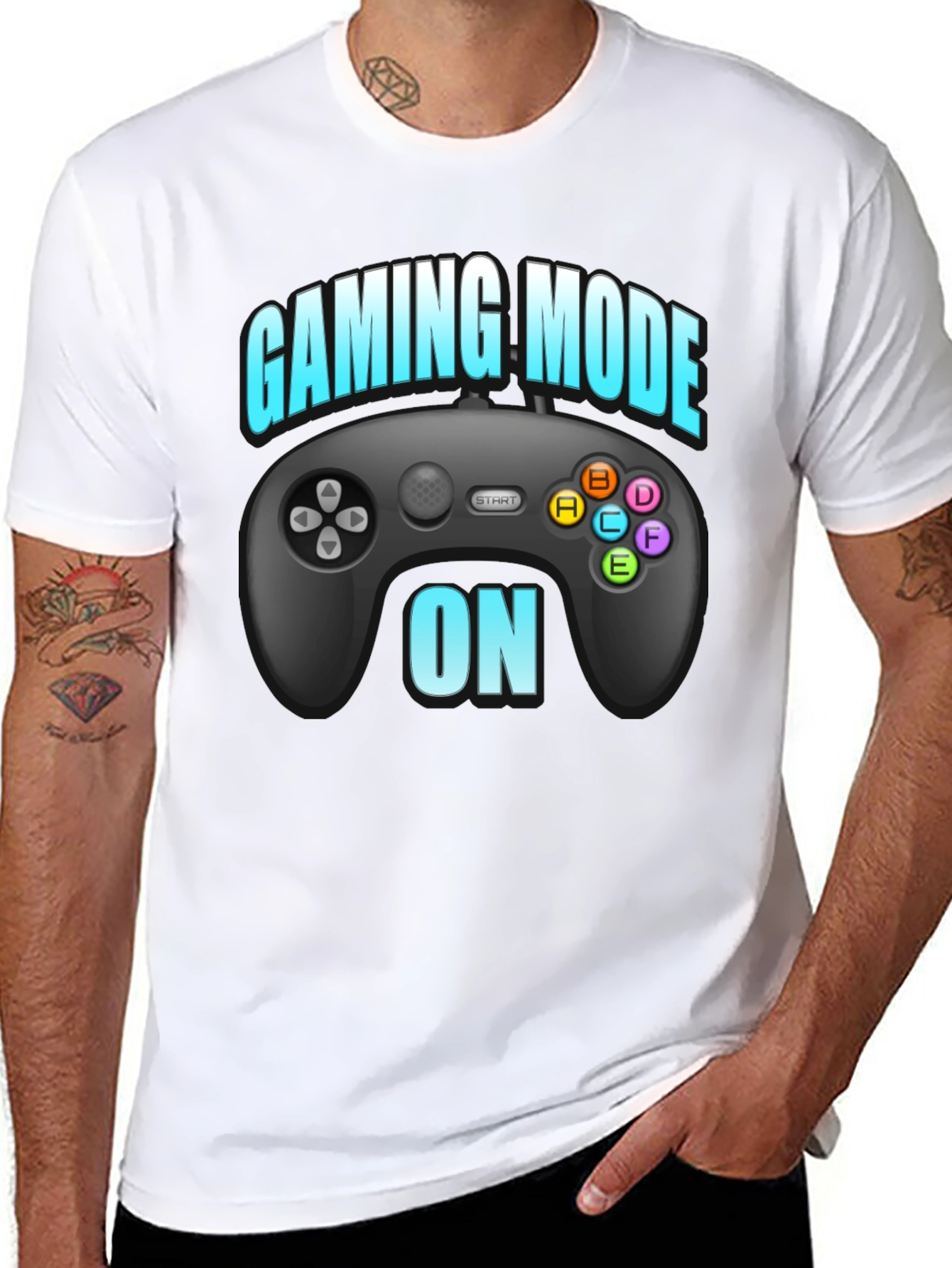 Gaming Mode On T-Shirt Black Gamer Tee