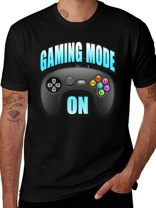 Gaming Mode On T-Shirt Black Gamer Tee