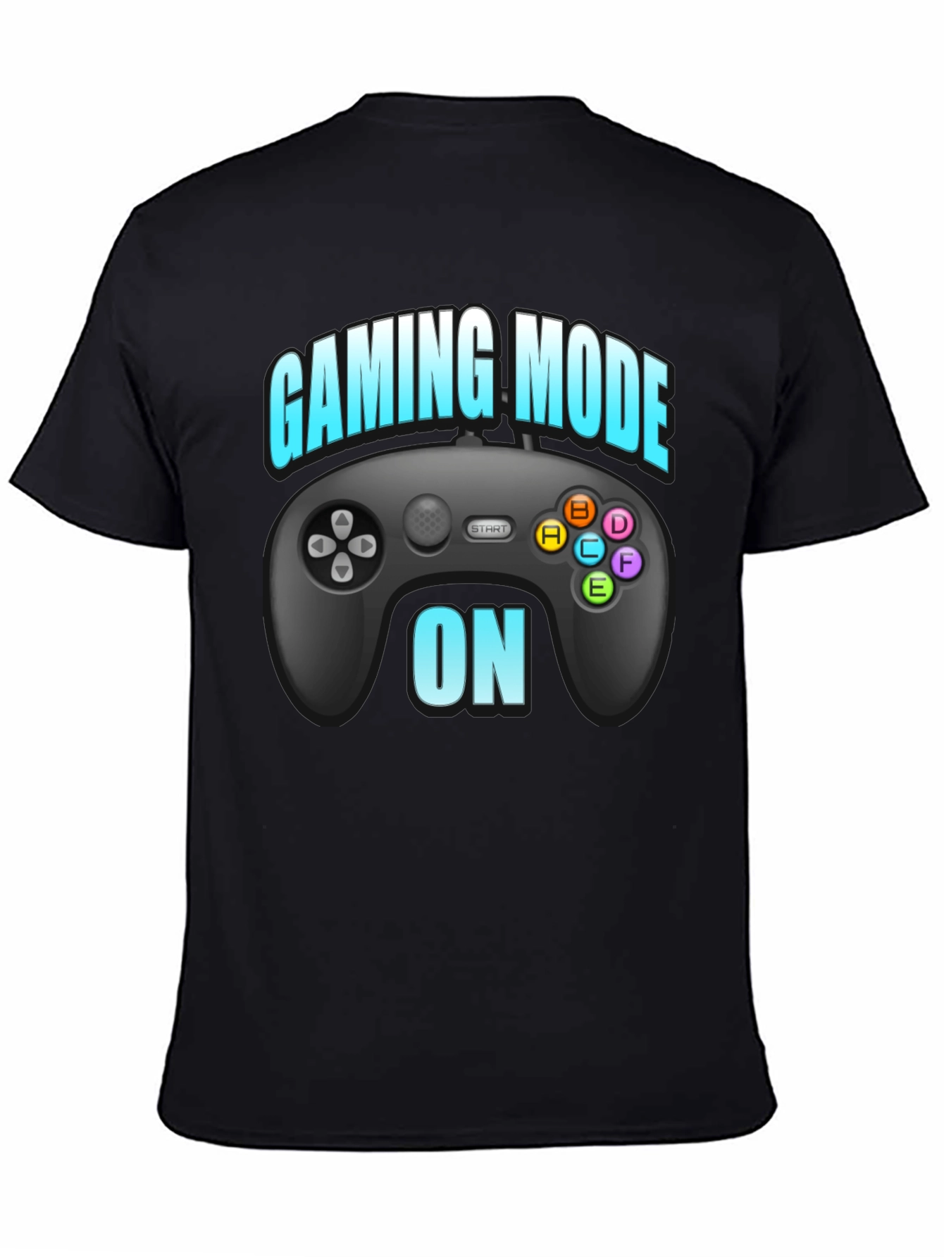 Gaming Mode On T-Shirt Black Gamer Tee