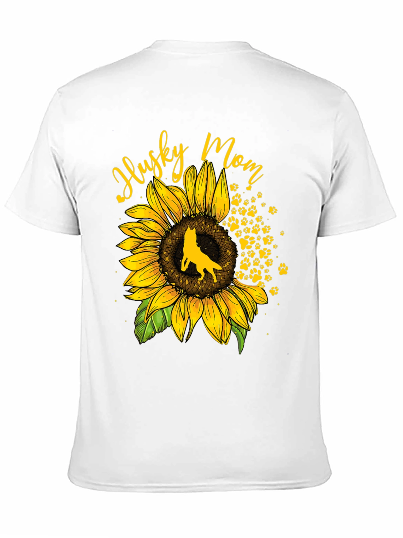 Husky Mom Sunflower Graphic Tee