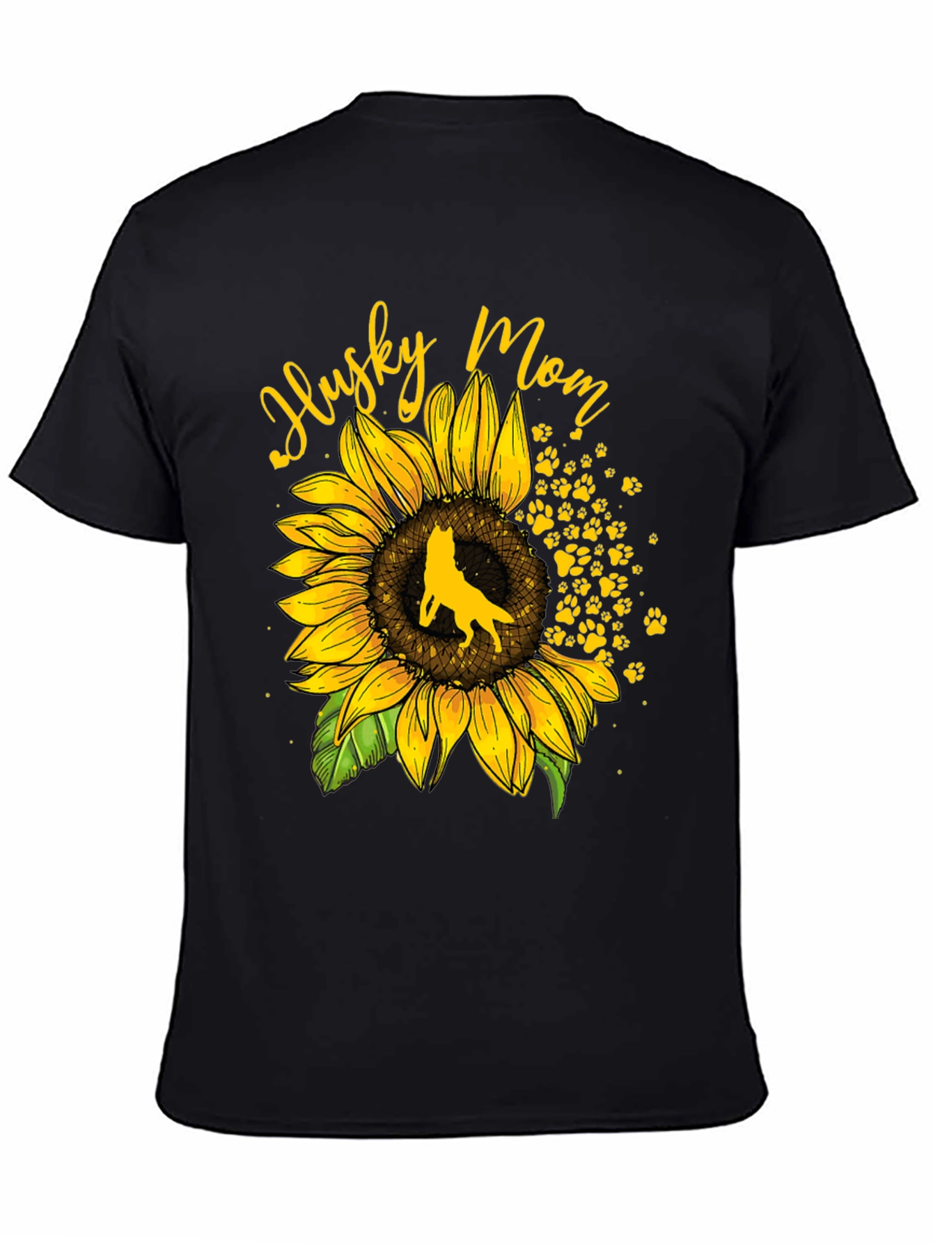 Husky Mom Sunflower Graphic Tee