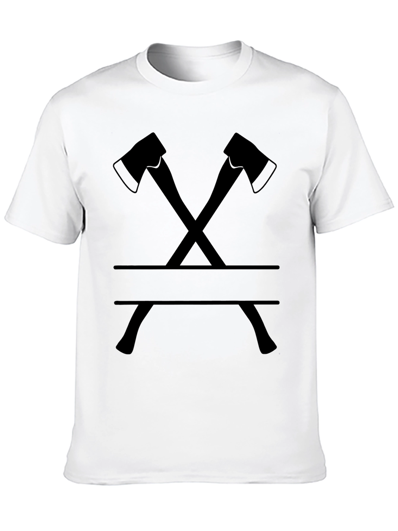 Axe Crossing Graphic Tee - Classic Black