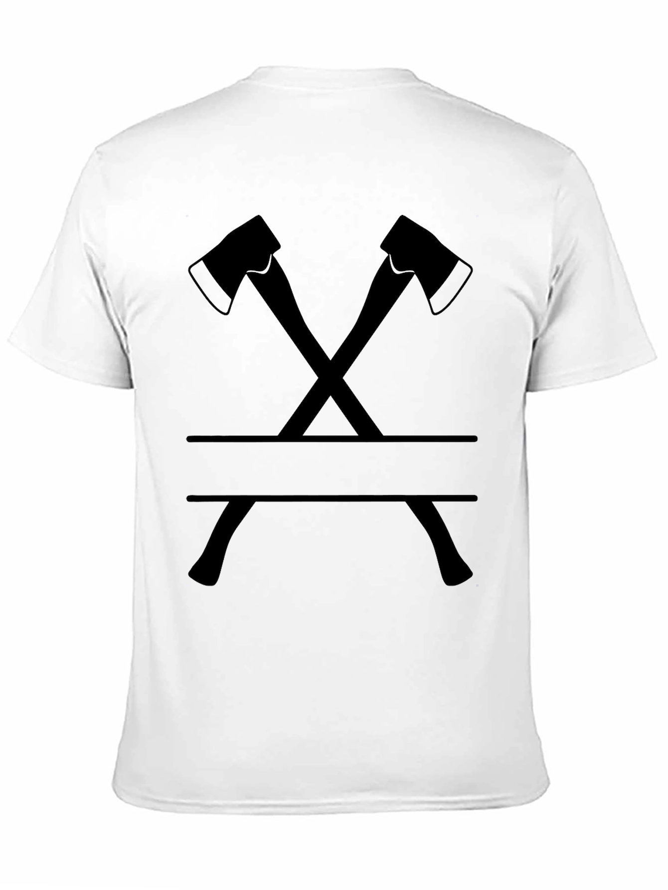 Axe Crossing Graphic Tee - Classic Black