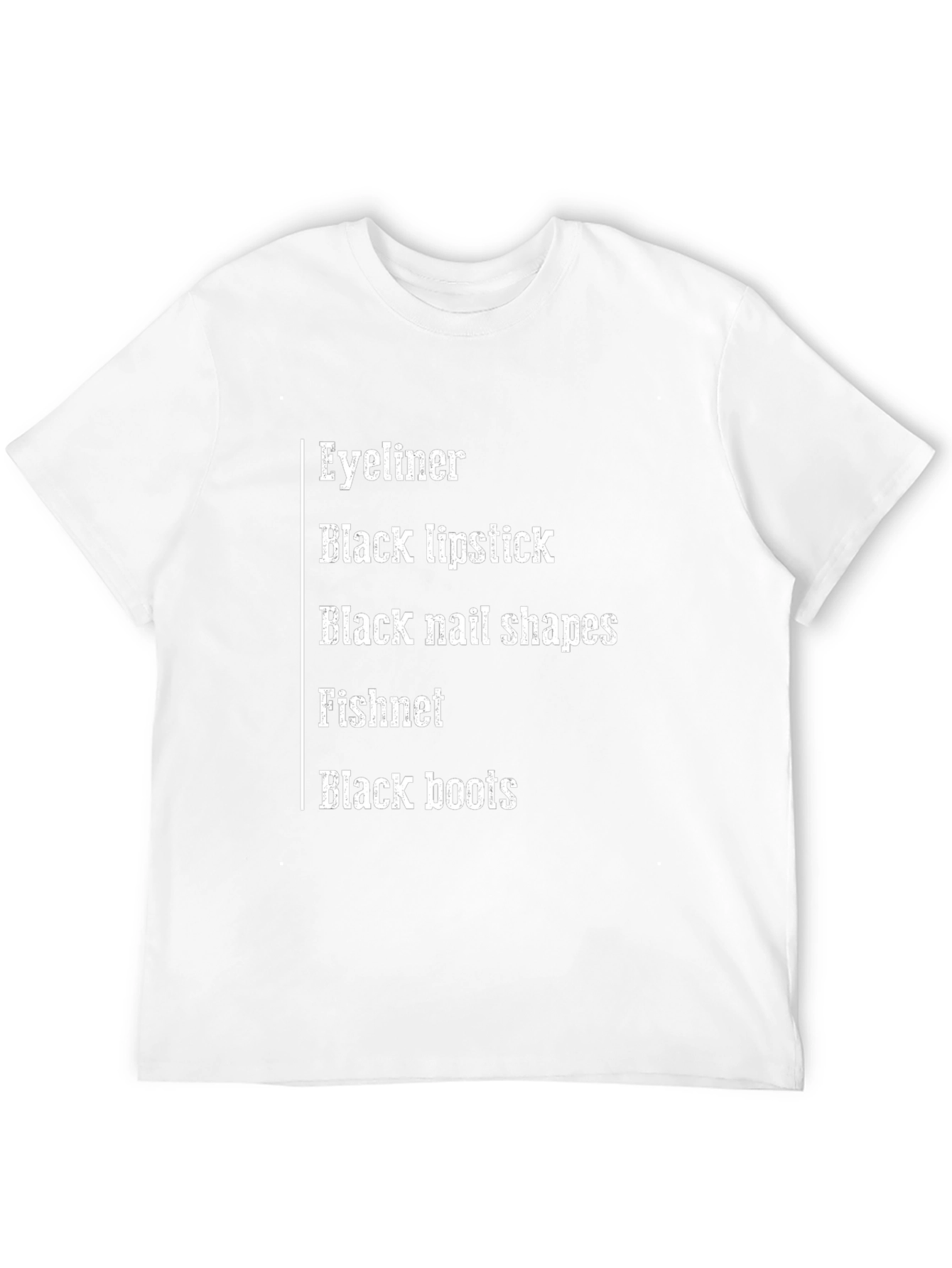 Eyeliner Black Lipstick T-Shirt