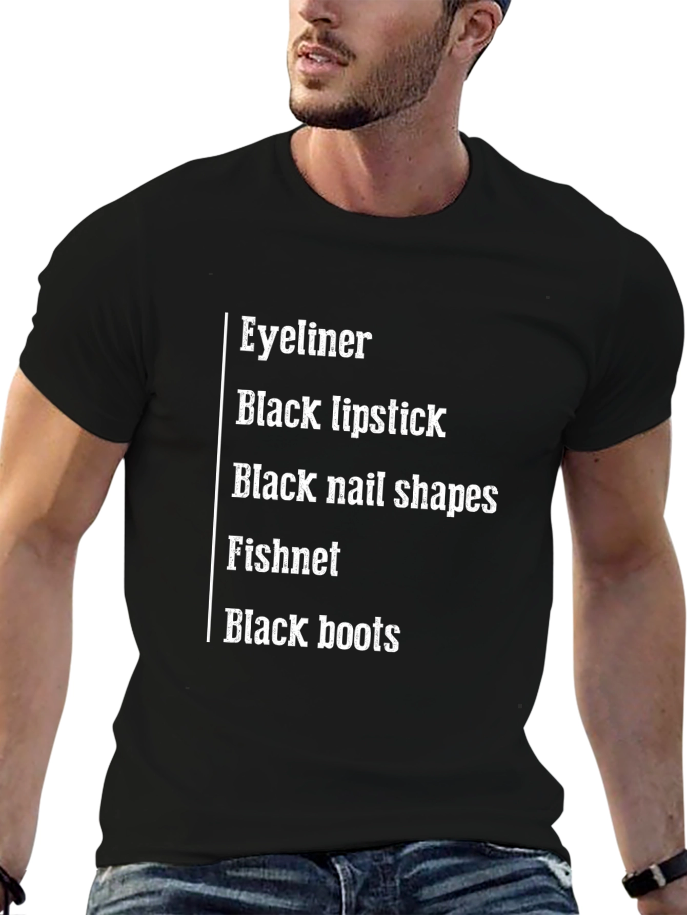 Eyeliner Black Lipstick T-Shirt