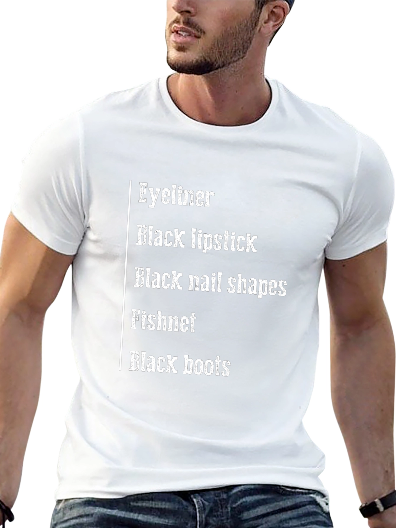 Eyeliner Black Lipstick T-Shirt