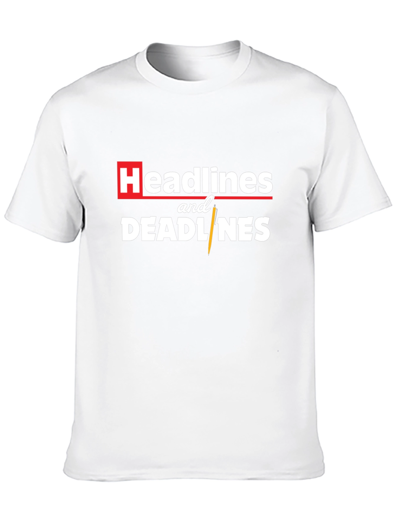 Headlines and Deadlines Graphic Tee - Black