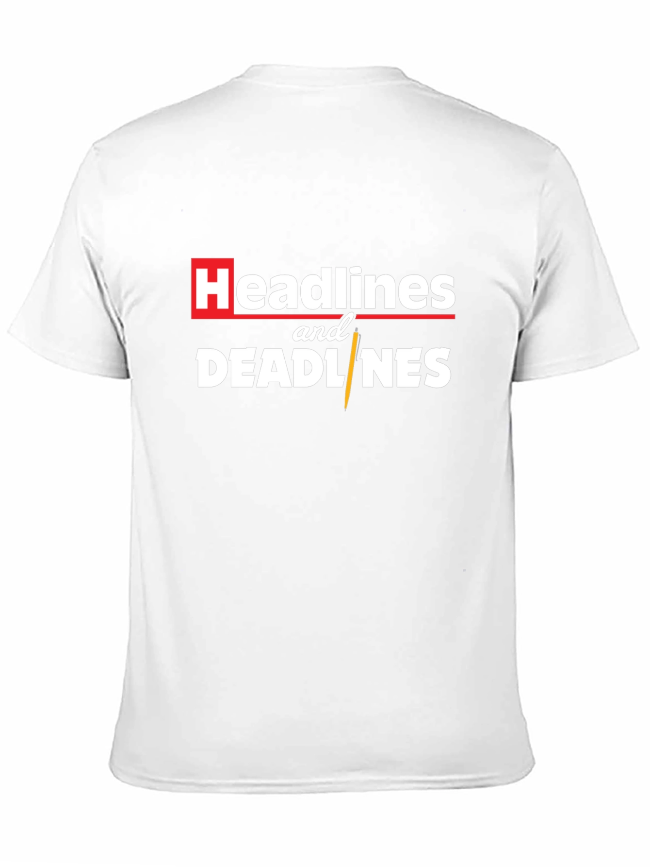 Headlines and Deadlines Graphic Tee - Black