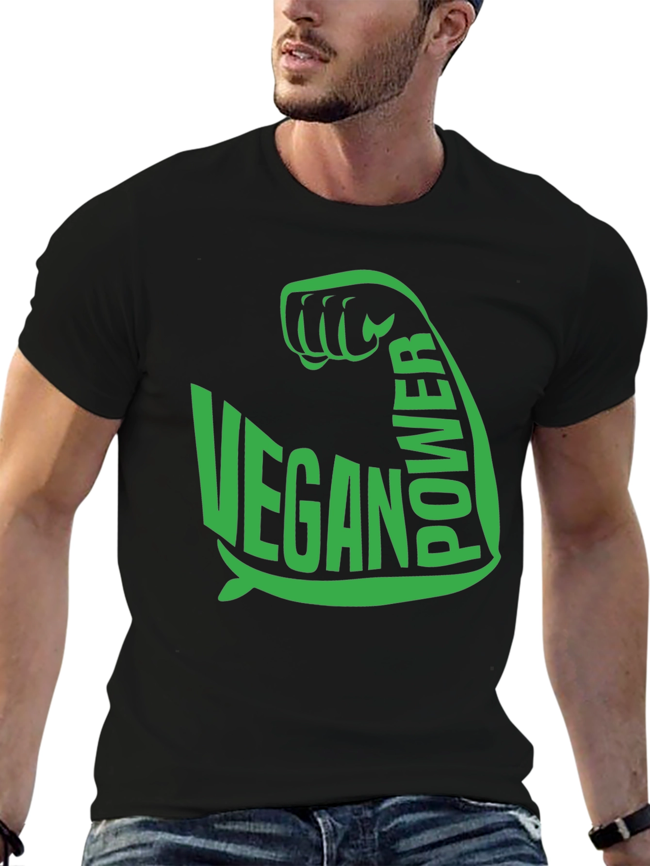 Vegan Power T-Shirt - Flex Your Compassion!