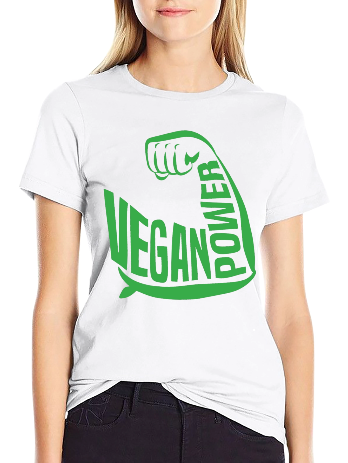 Vegan Power T-Shirt - Flex Your Compassion!