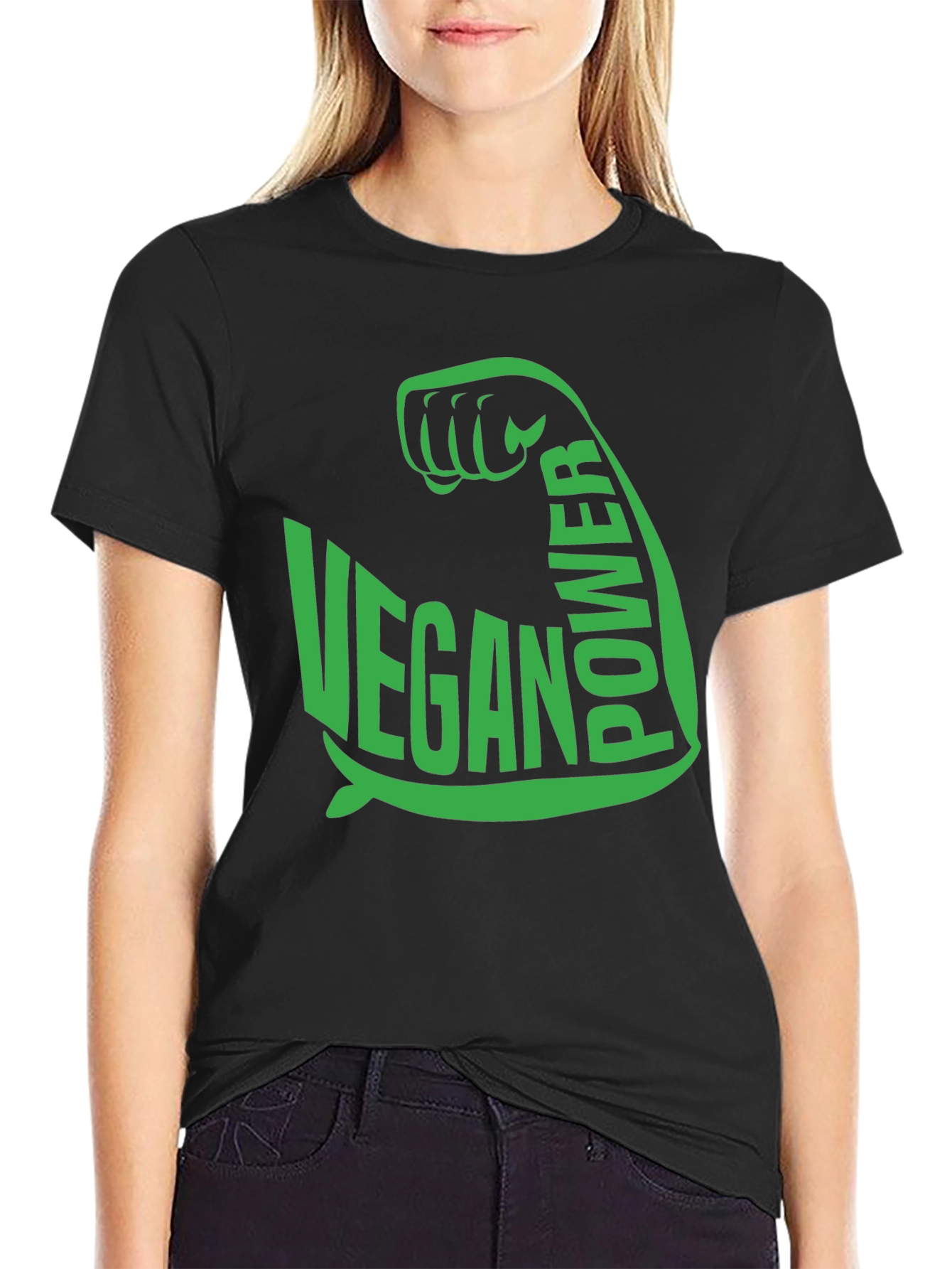 Vegan Power T-Shirt - Flex Your Compassion!