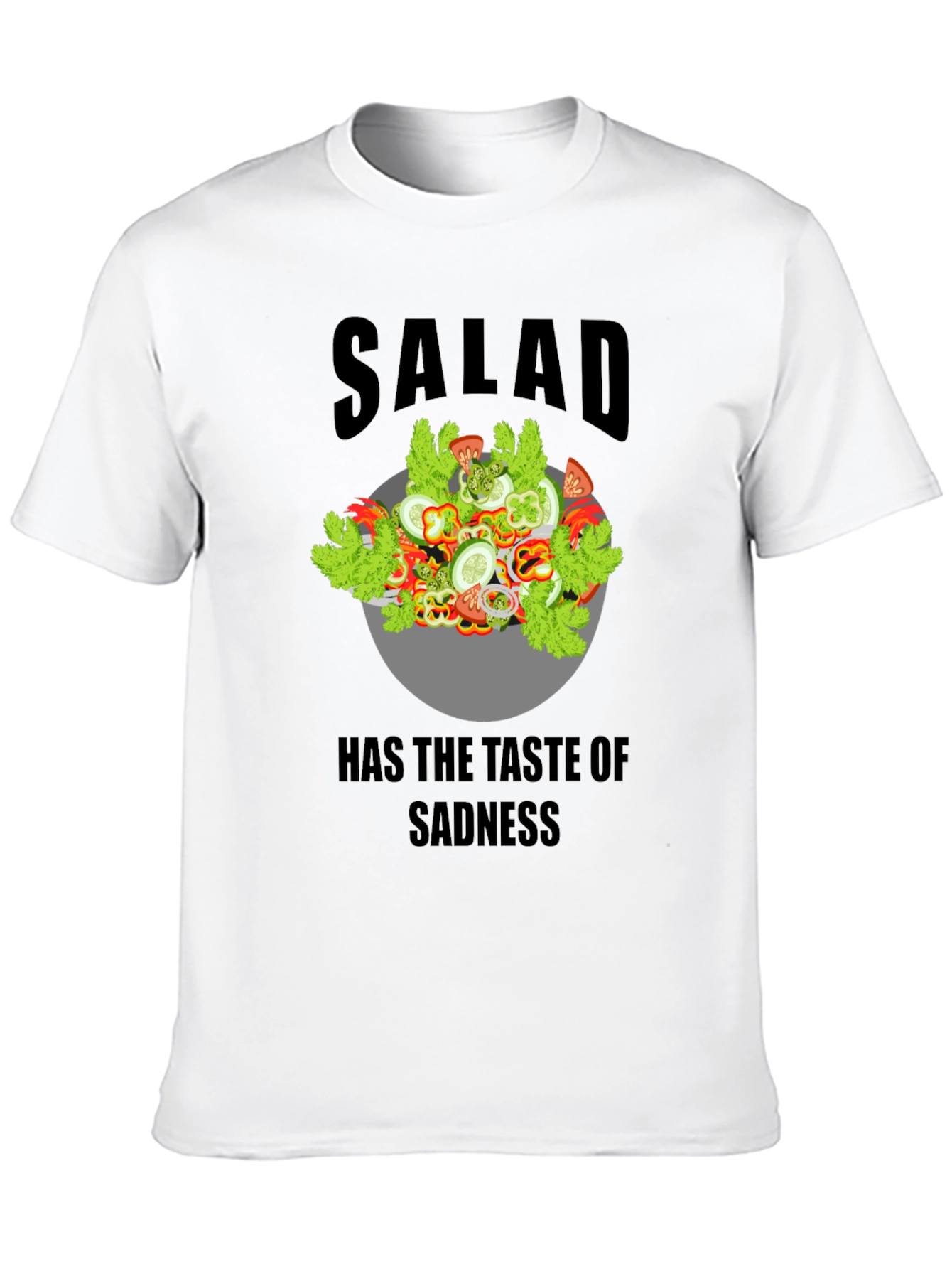 Sad Salad Graphic T-Shirt - Unisex Cotton Tee