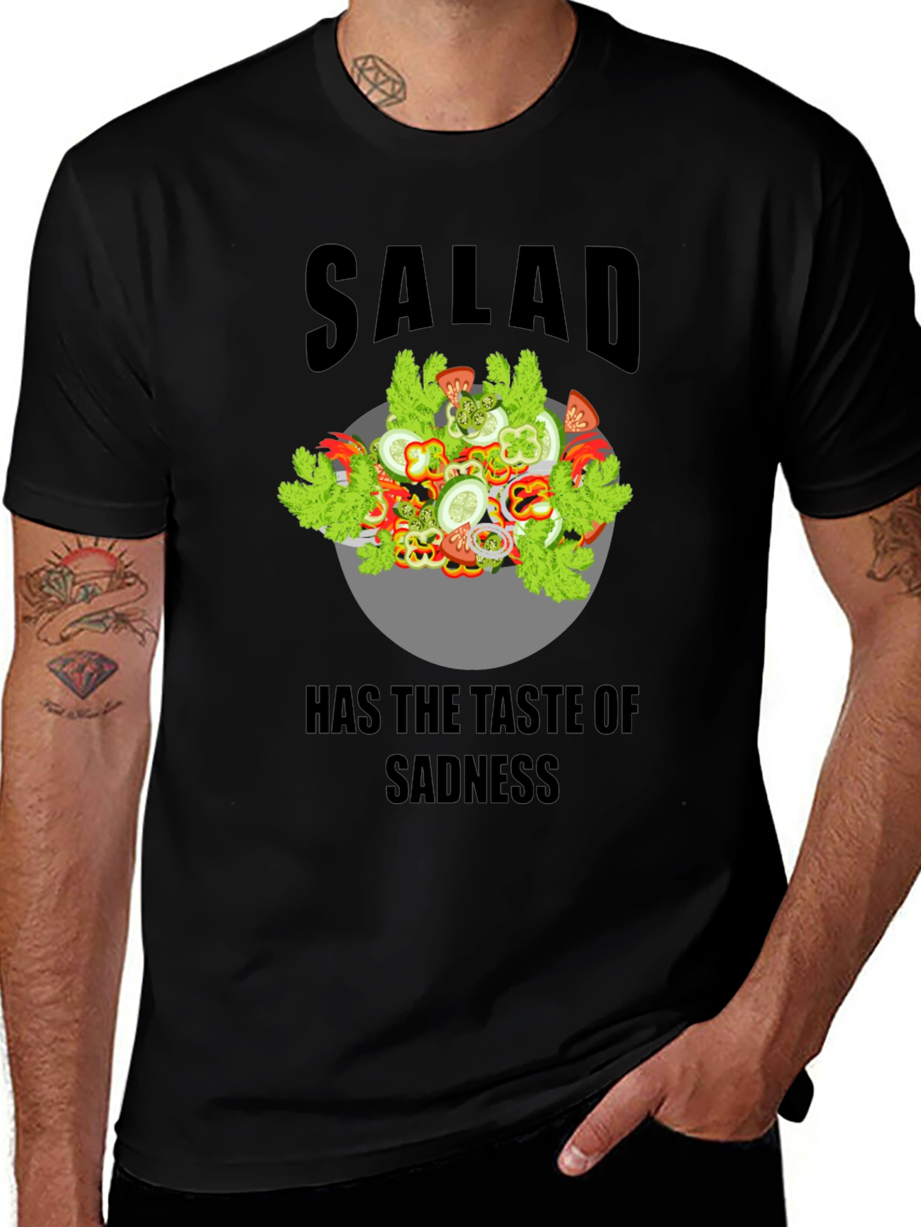 Sad Salad Graphic T-Shirt - Unisex Cotton Tee