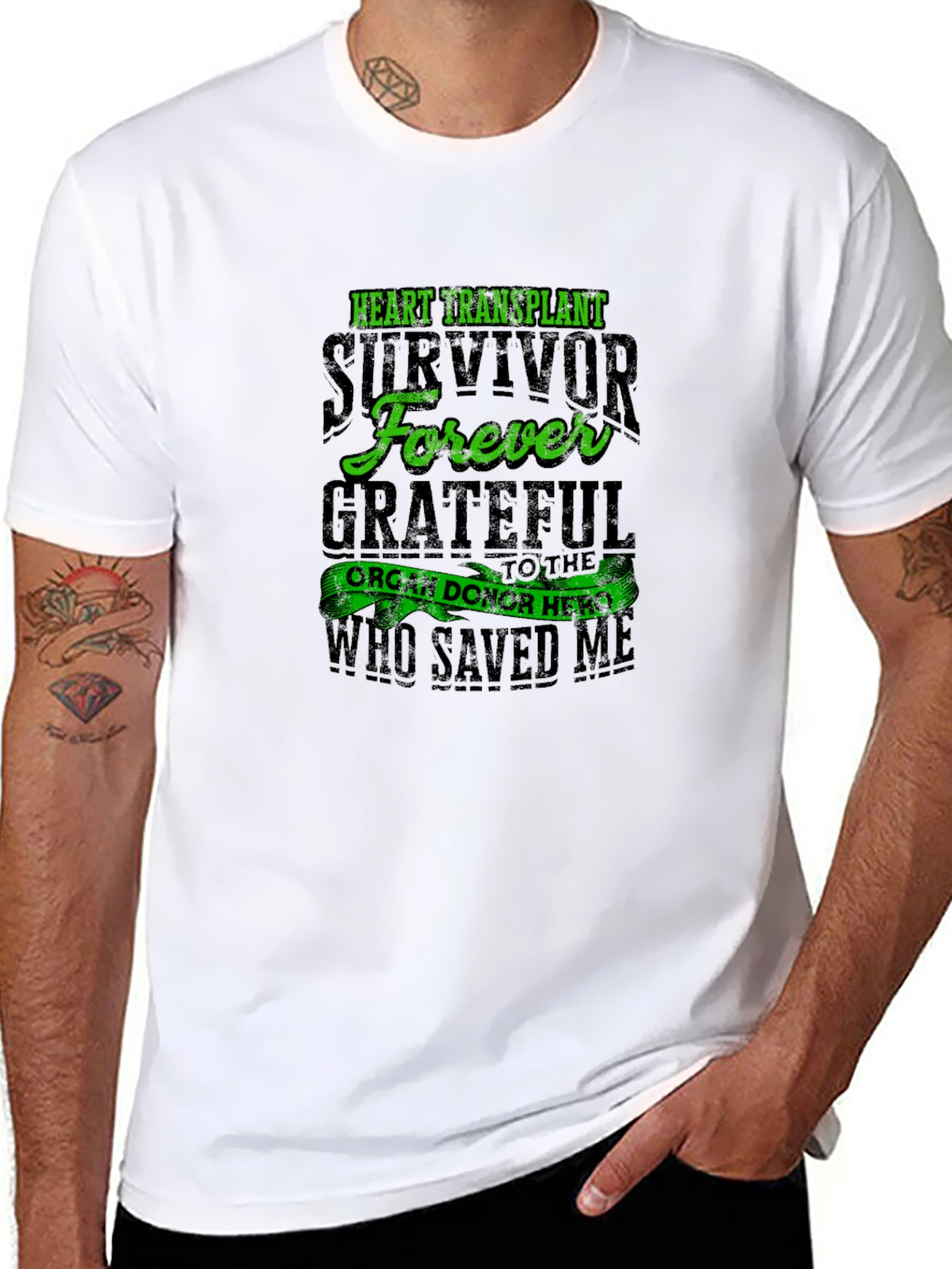 Heart Transplant Survivor Forever Grateful T-Shirt