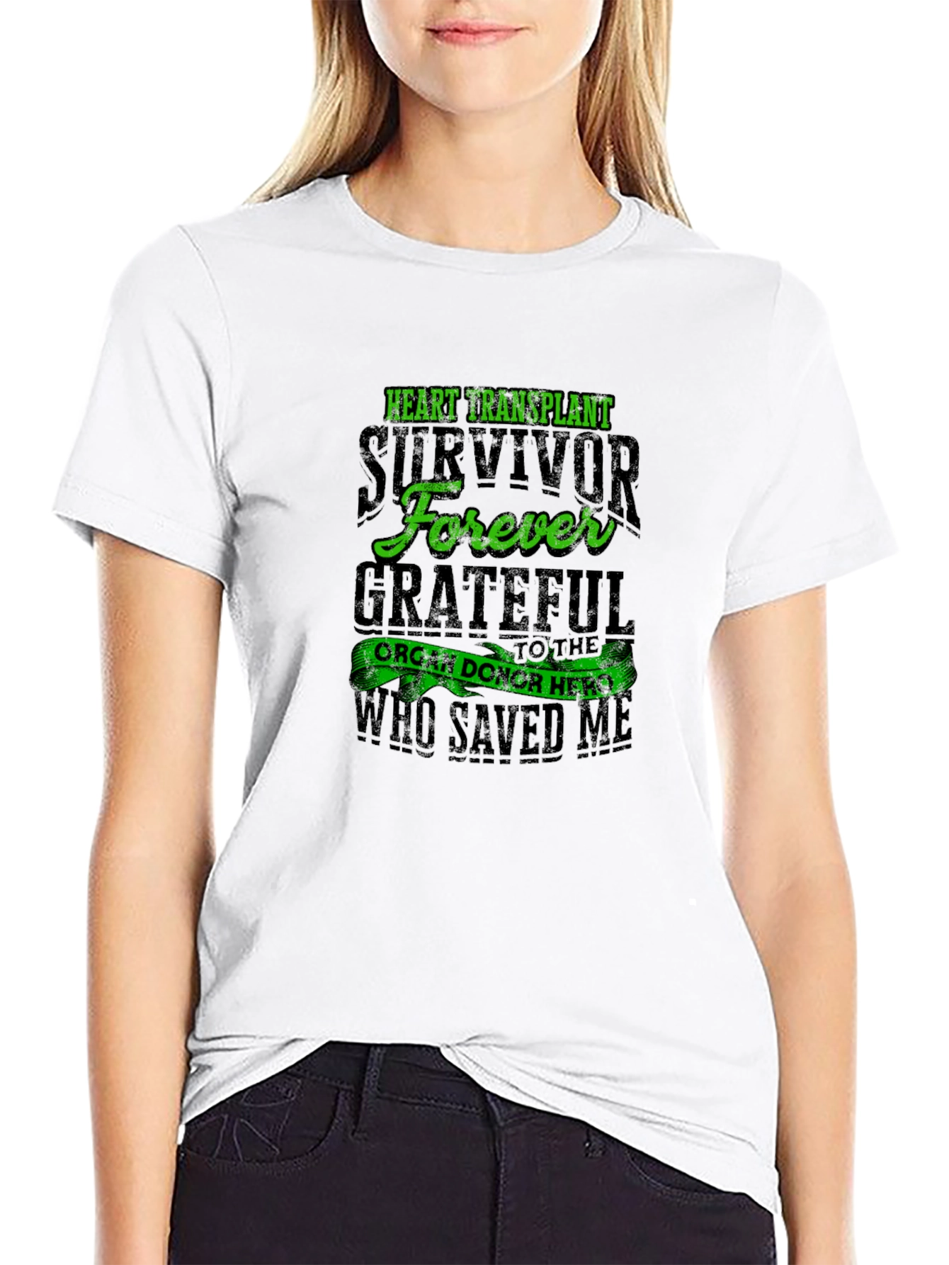 Heart Transplant Survivor Forever Grateful T-Shirt