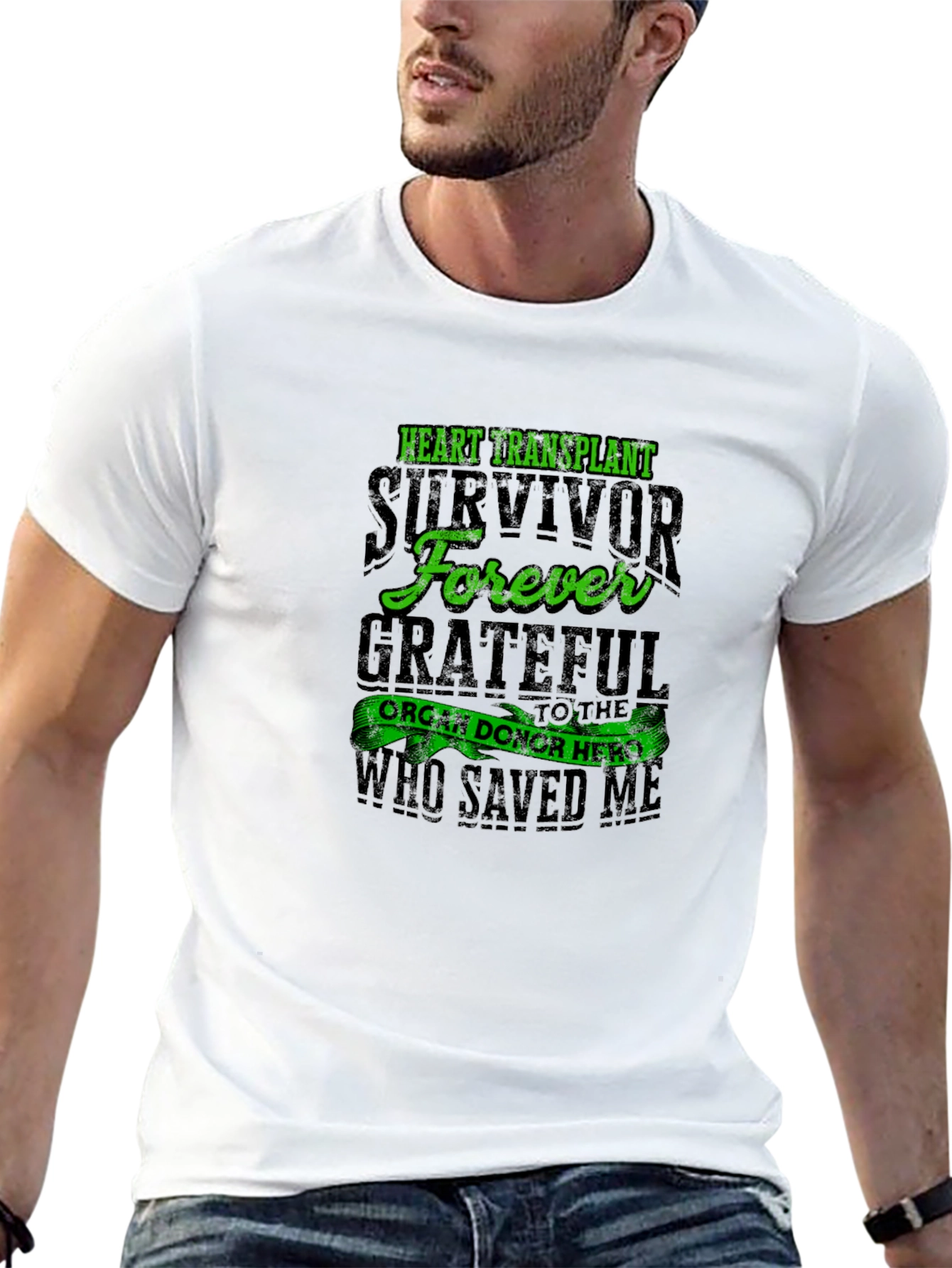 Heart Transplant Survivor Forever Grateful T-Shirt
