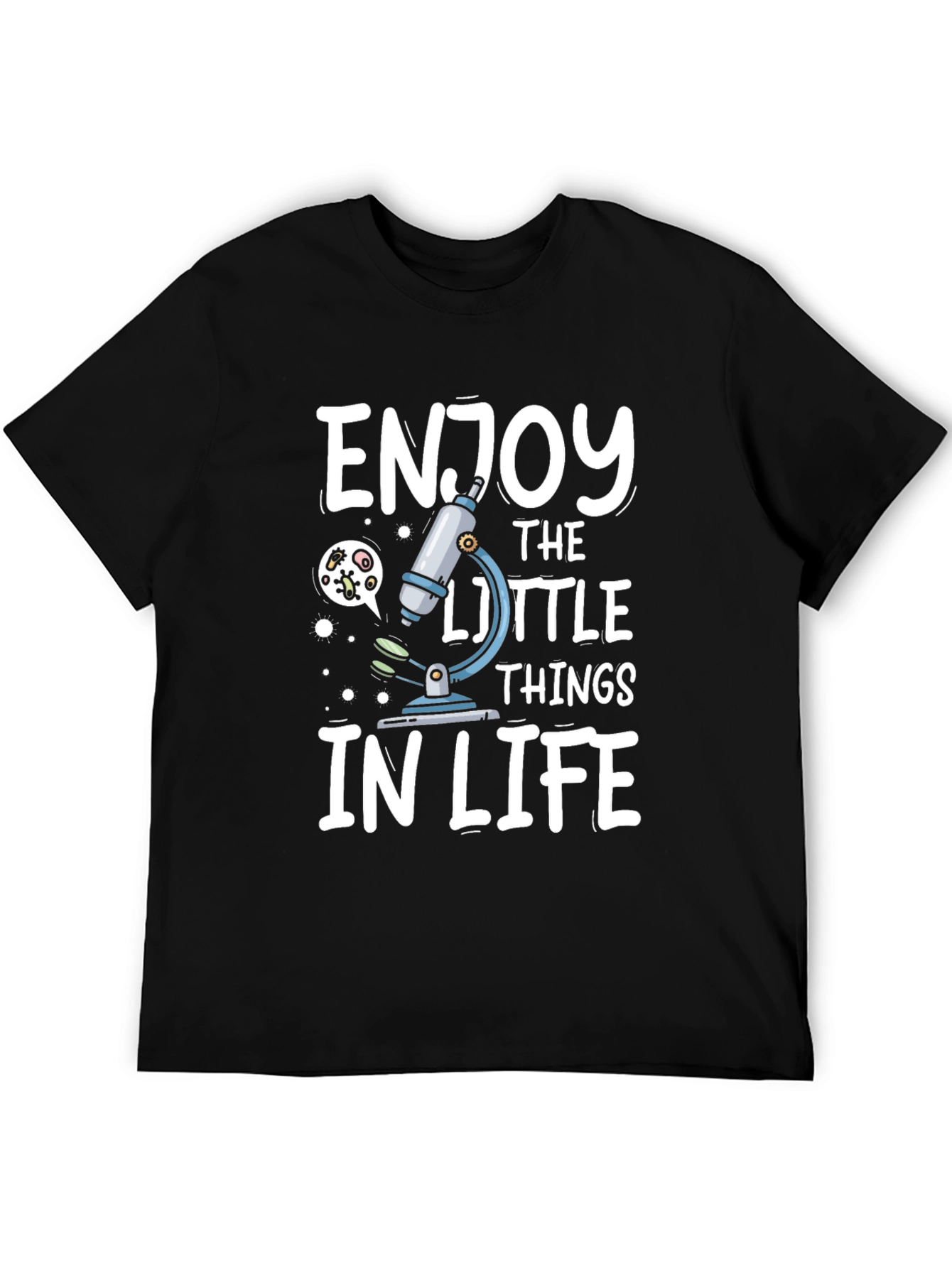 Enjoy The Little Things Microscope Graphic Tee