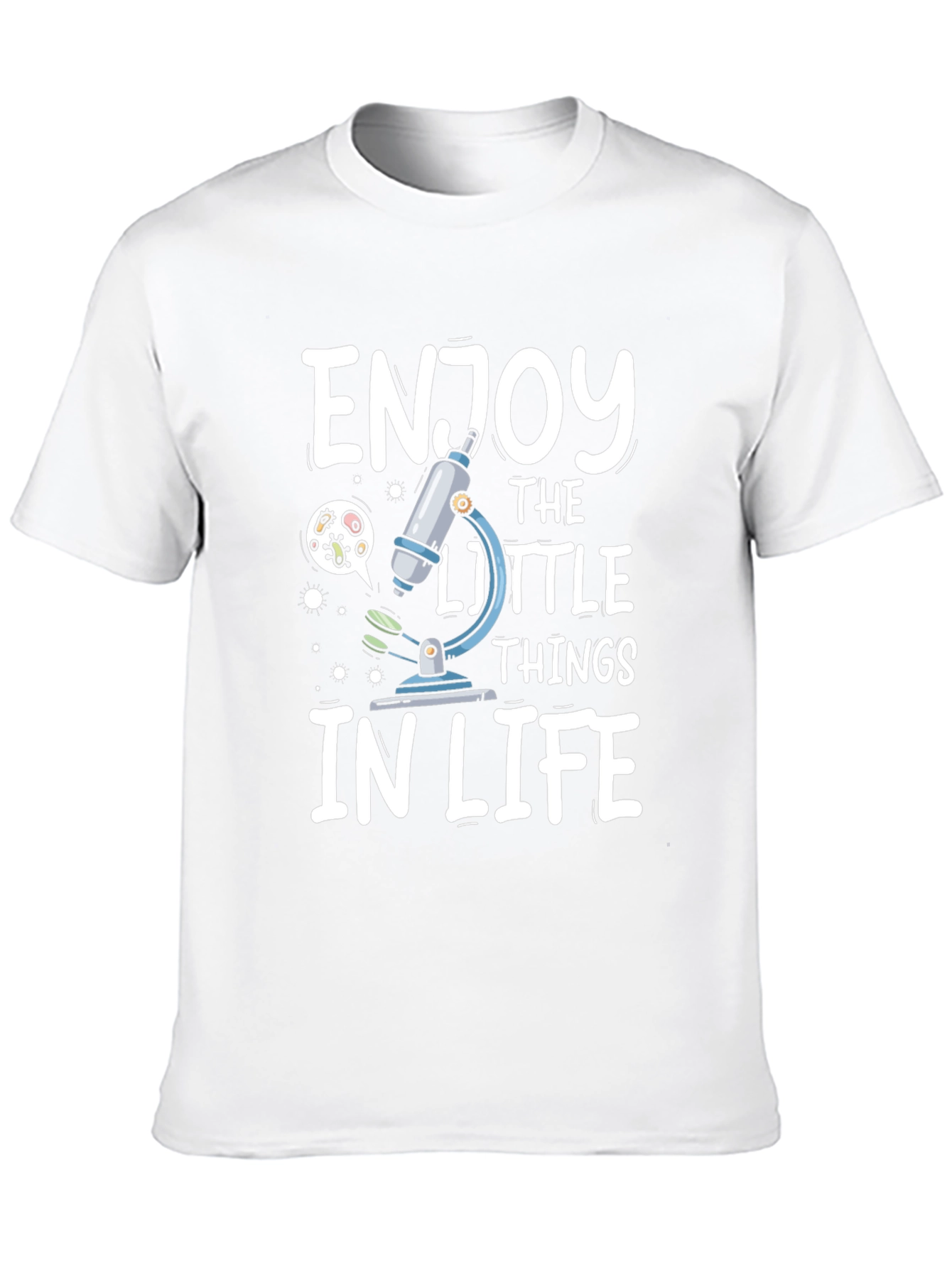 Enjoy The Little Things Microscope Graphic Tee