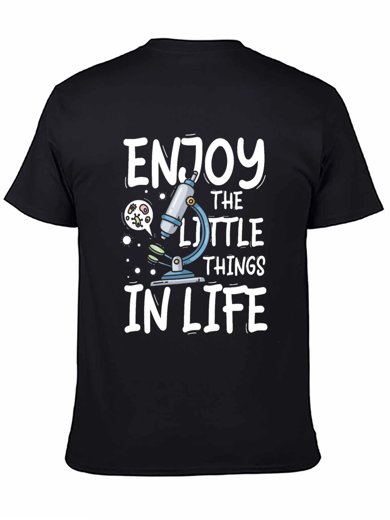 Enjoy The Little Things Microscope Graphic Tee