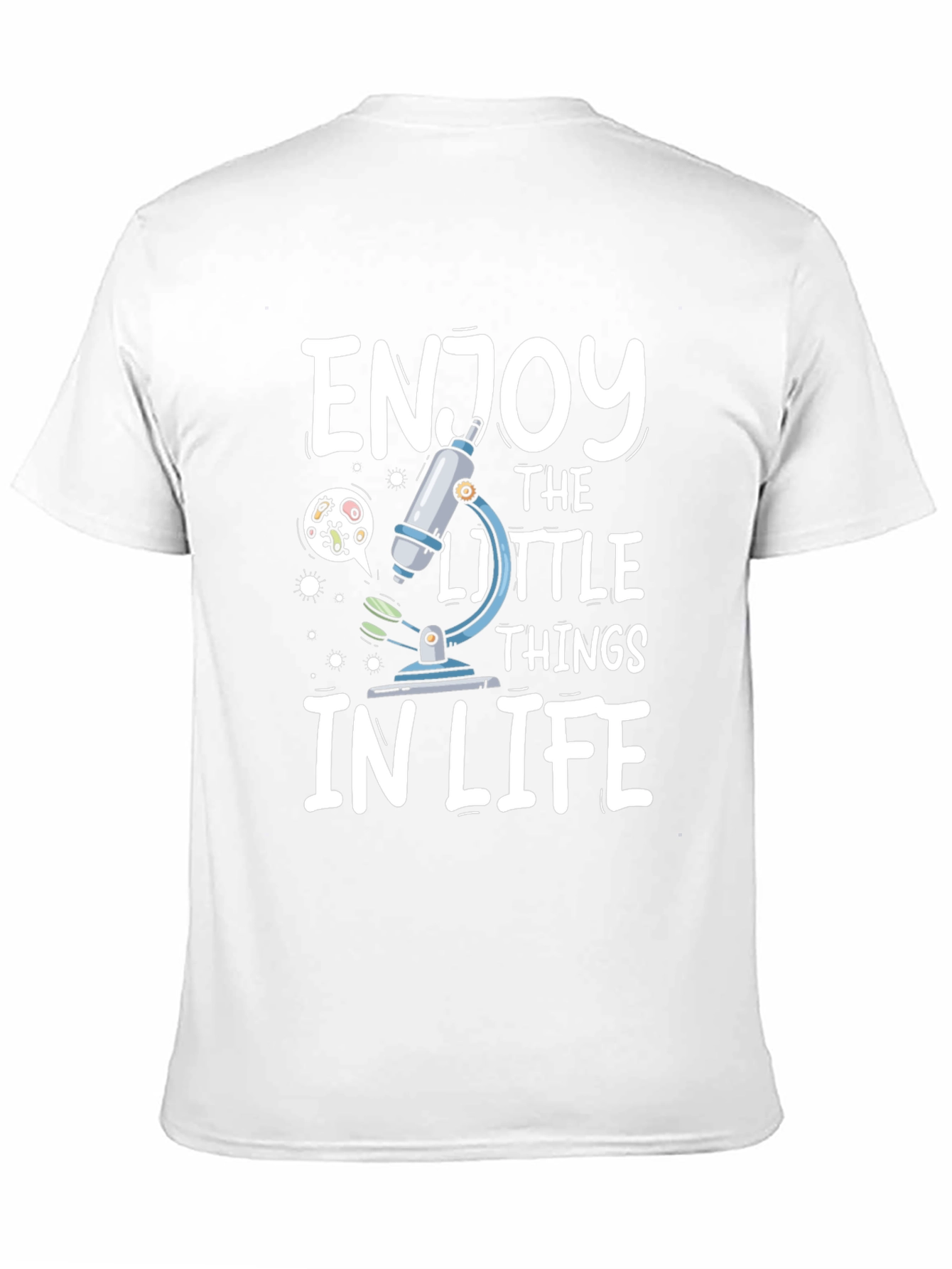 Enjoy The Little Things Microscope Graphic Tee