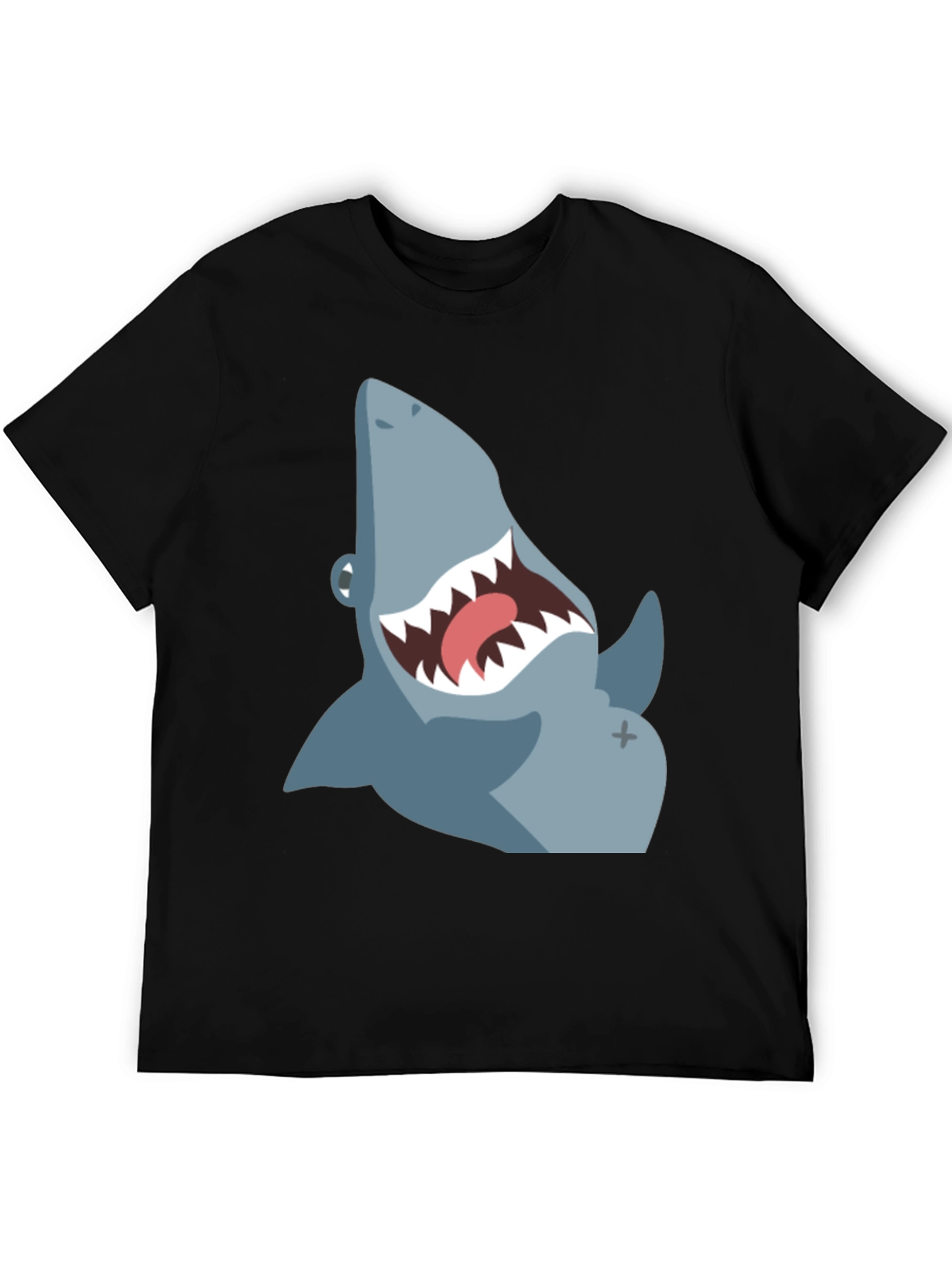 Shark Graphic Tee - Mens Black T-Shirt