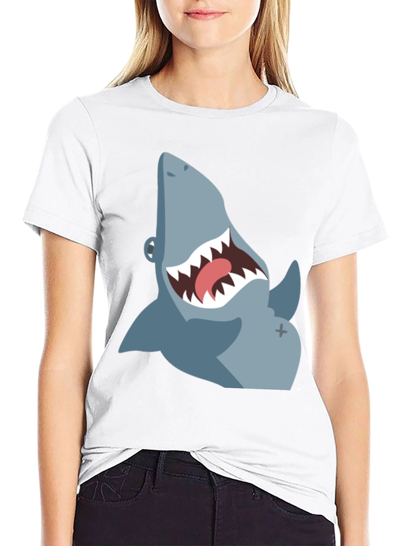 Shark Graphic Tee - Mens Black T-Shirt