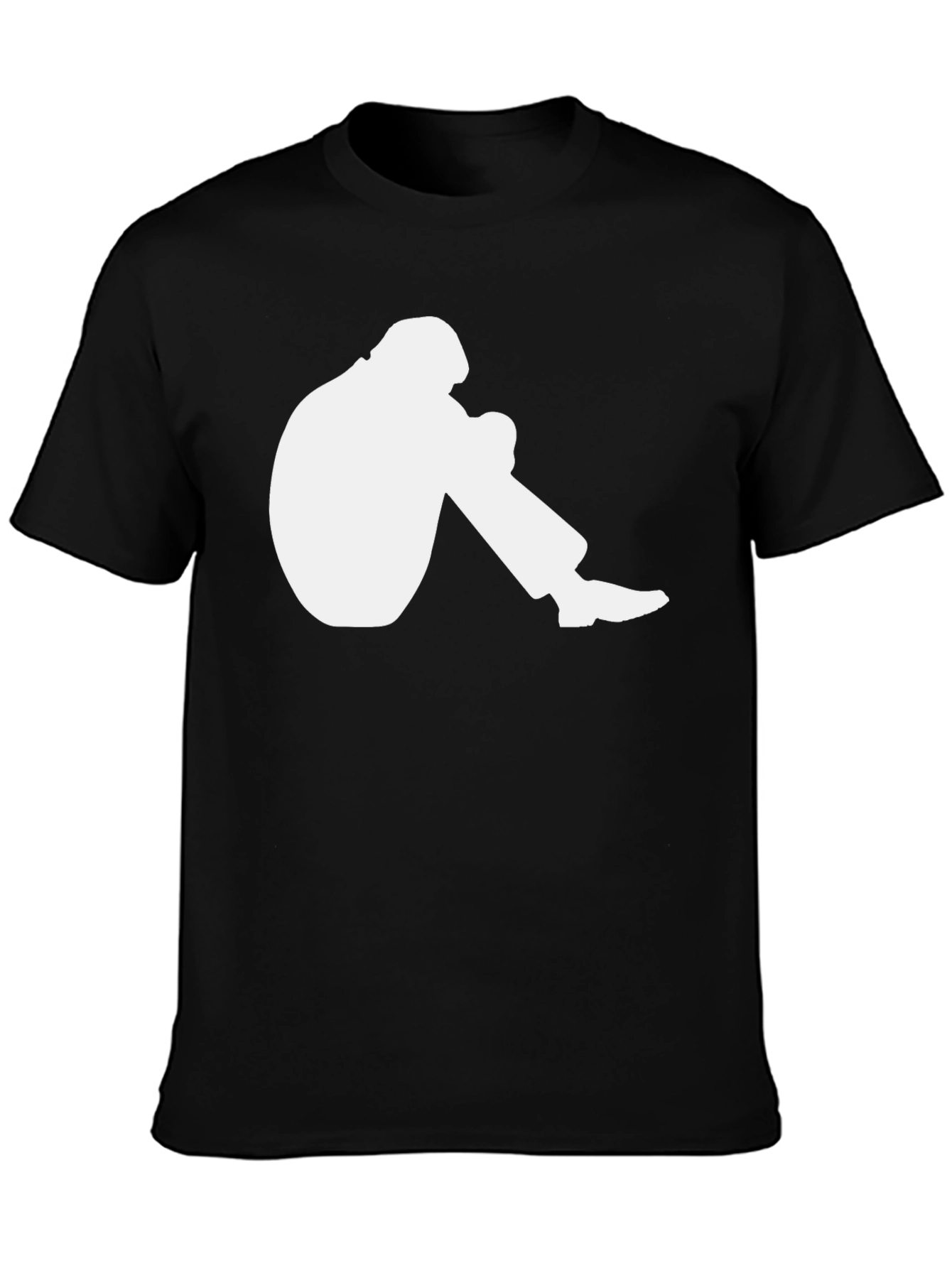 Graphic Tee: Seated Silhouette Design