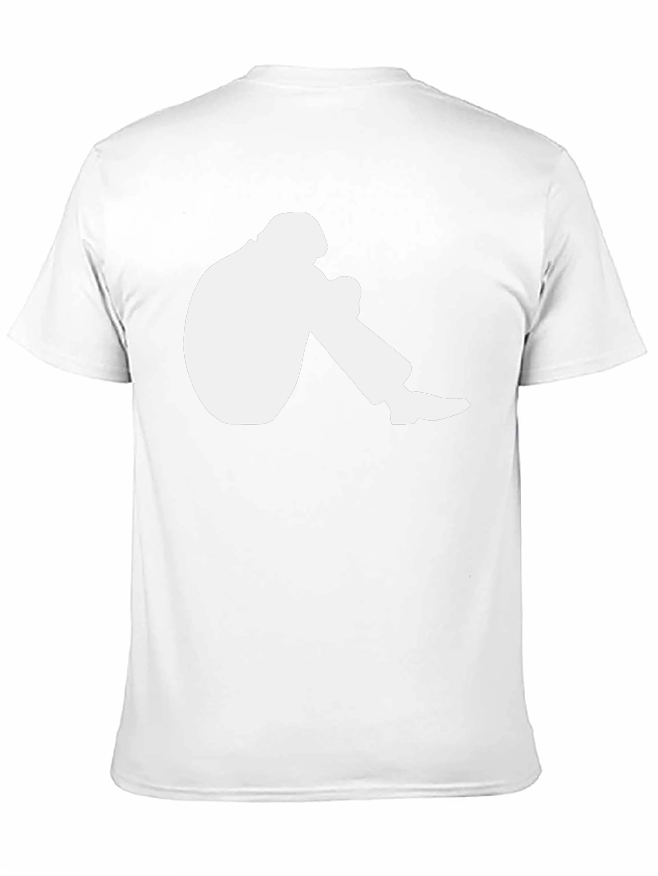 Graphic Tee: Seated Silhouette Design