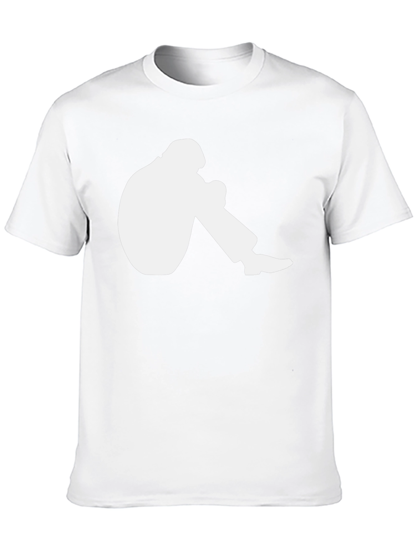 Graphic Tee: Seated Silhouette Design