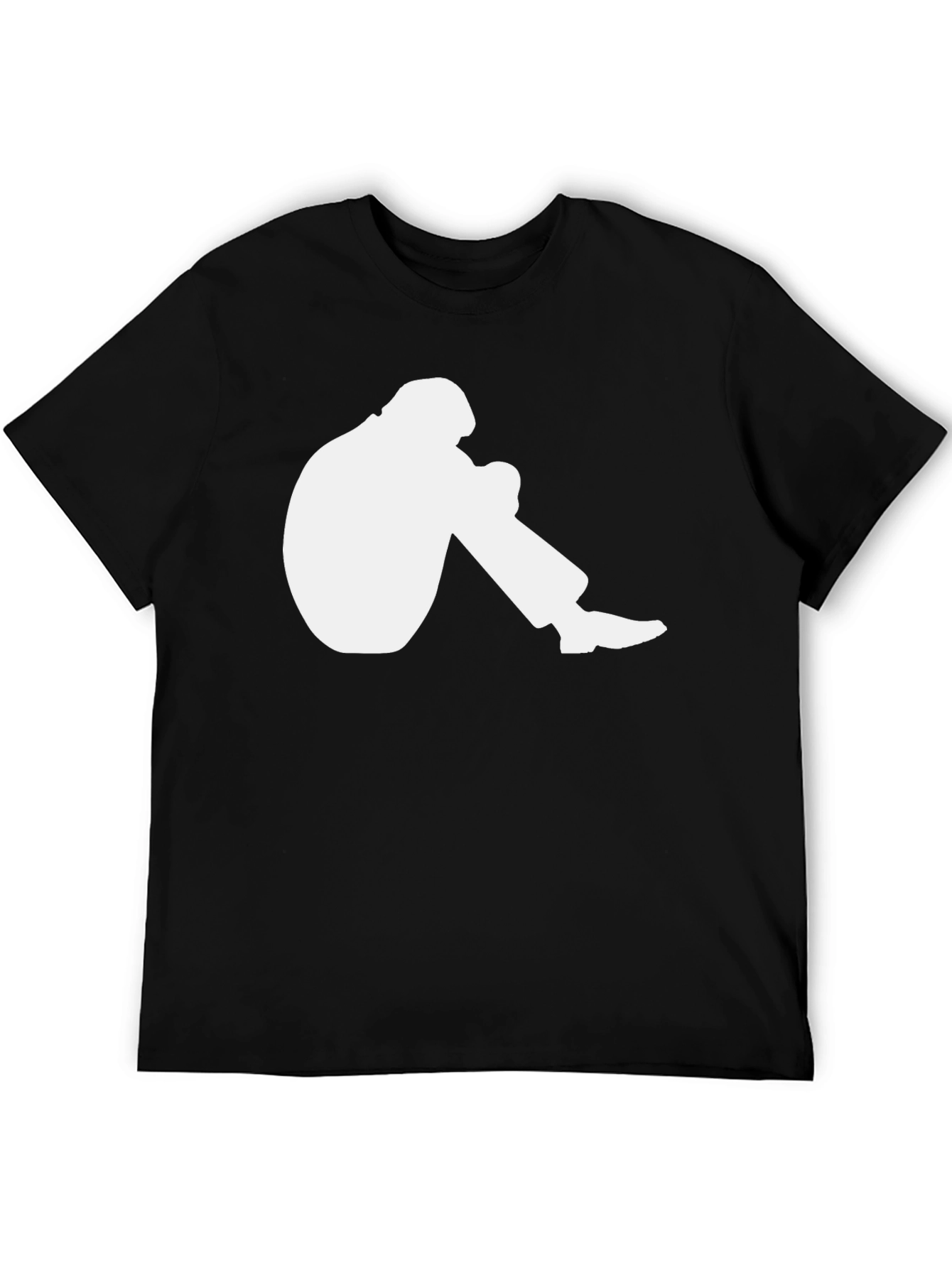 Graphic Tee: Seated Silhouette Design