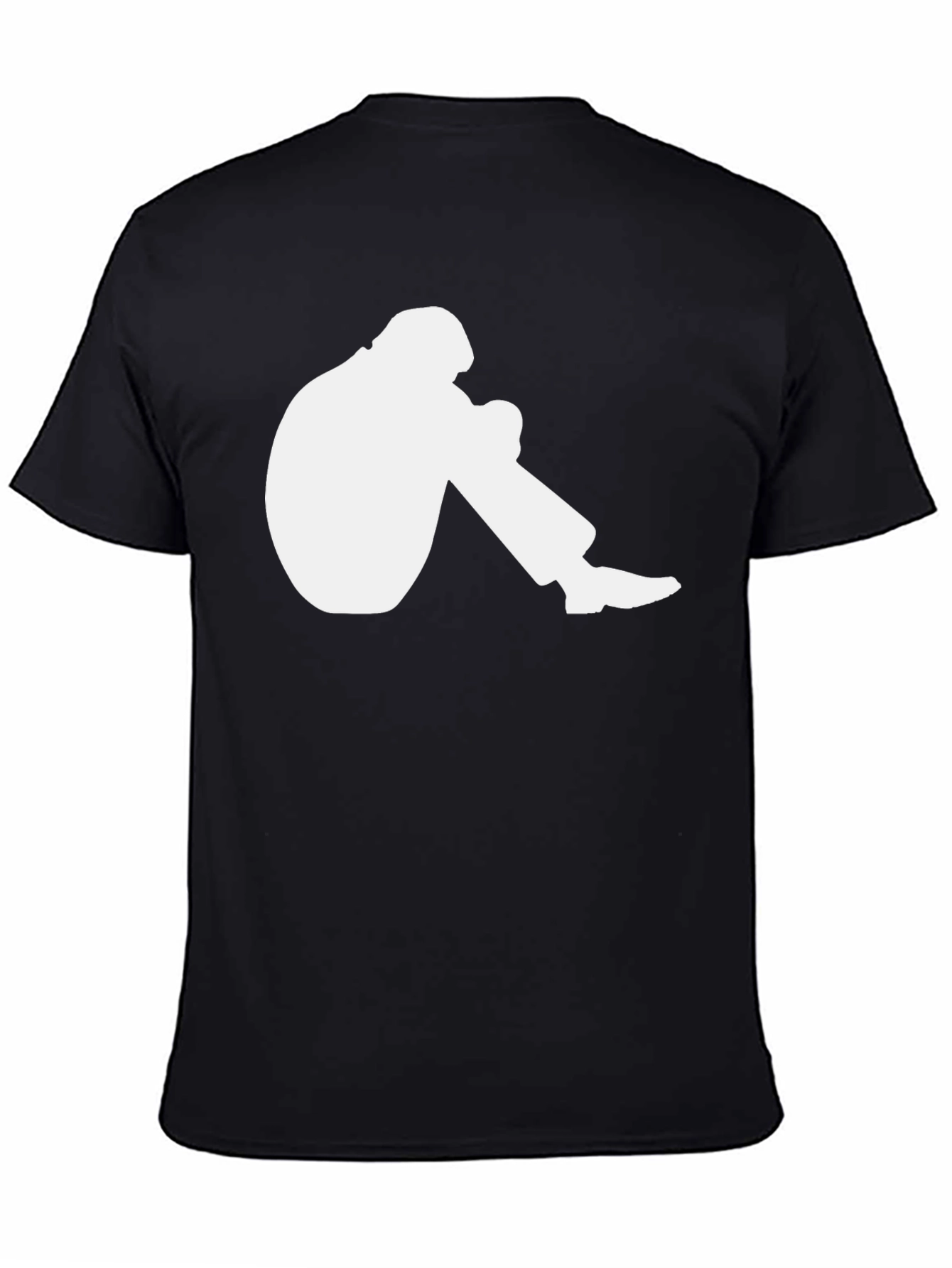 Graphic Tee: Seated Silhouette Design