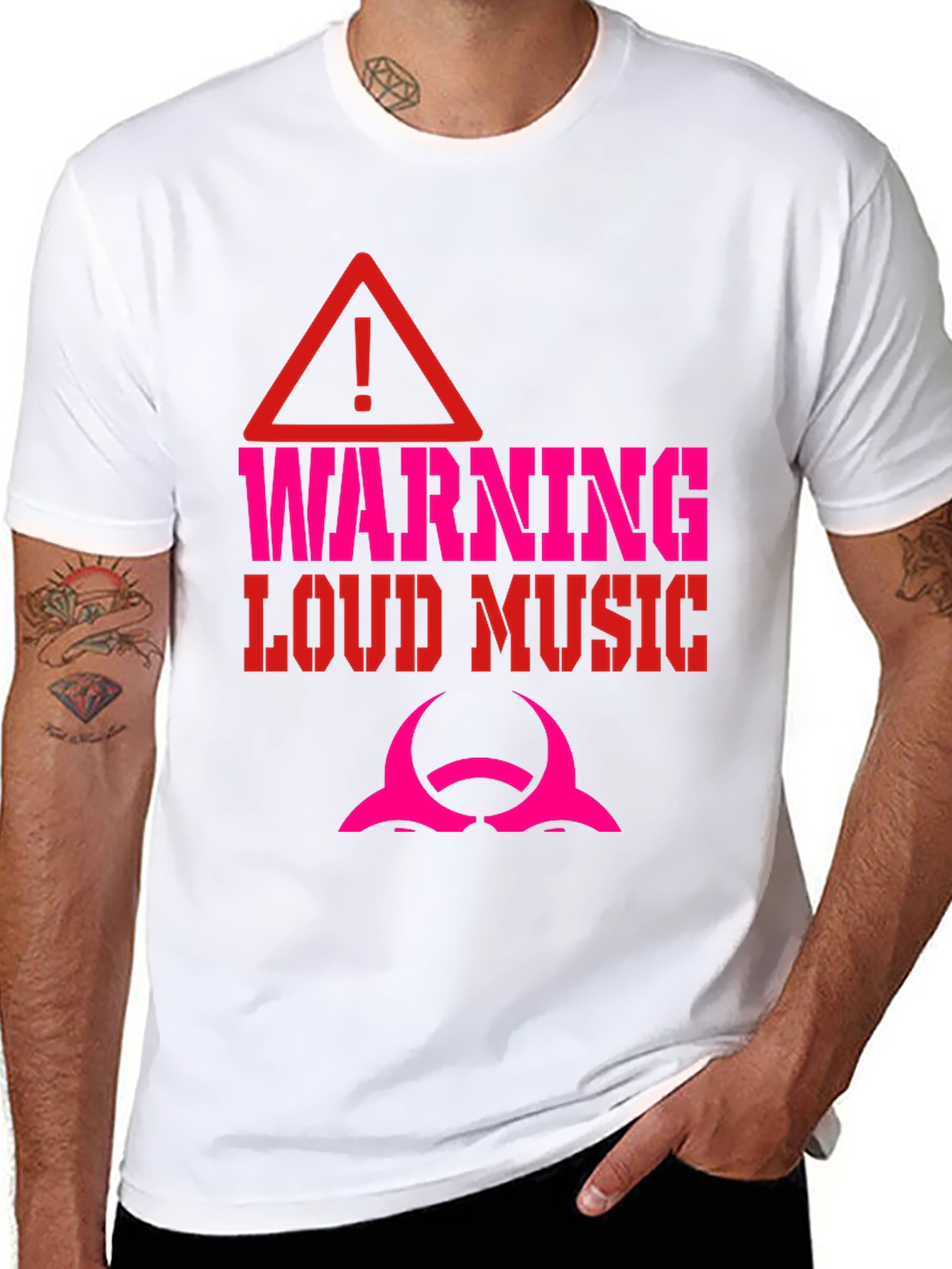 Warning Loud Music Graphic Tee