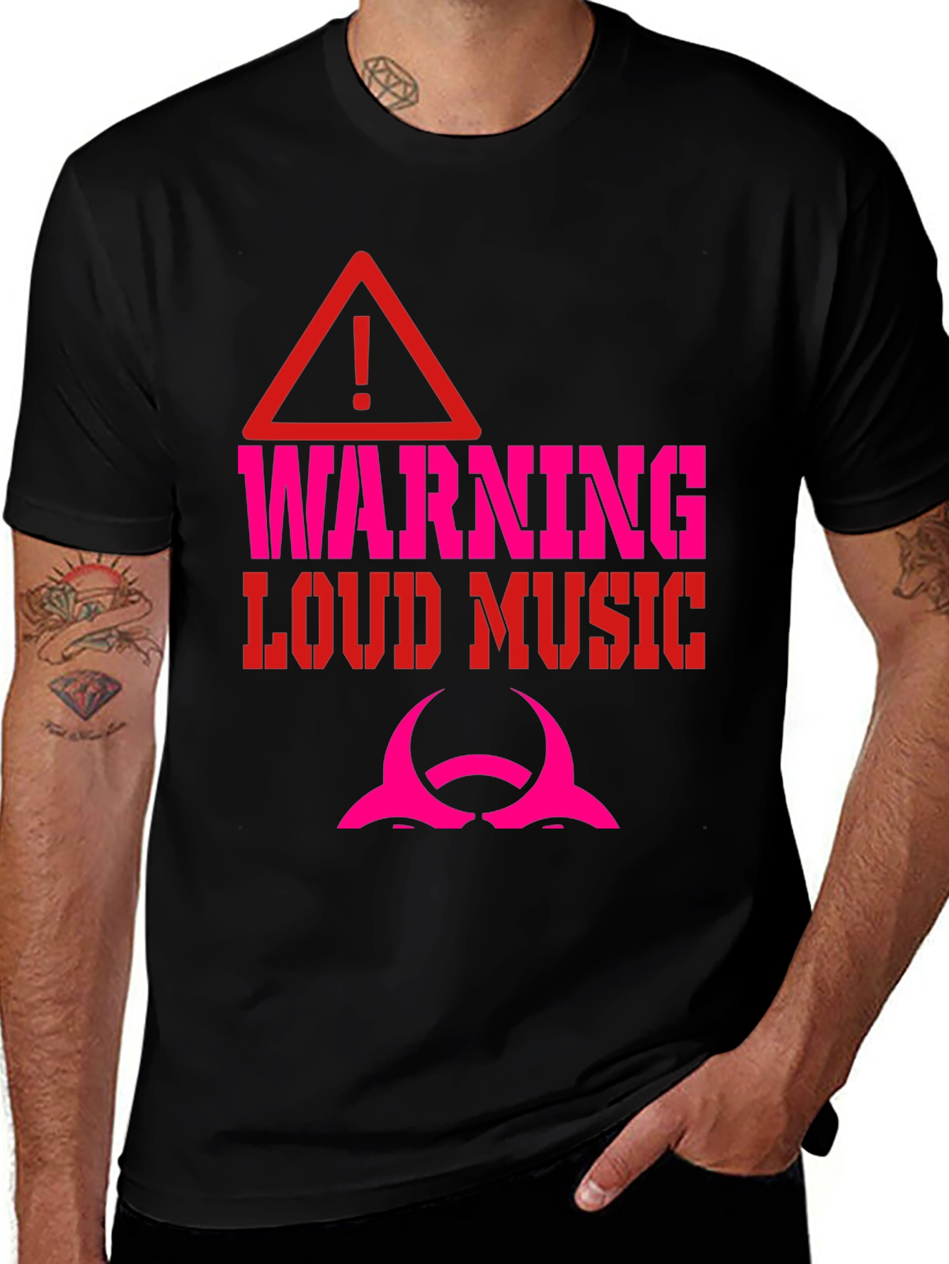 Warning Loud Music Graphic Tee