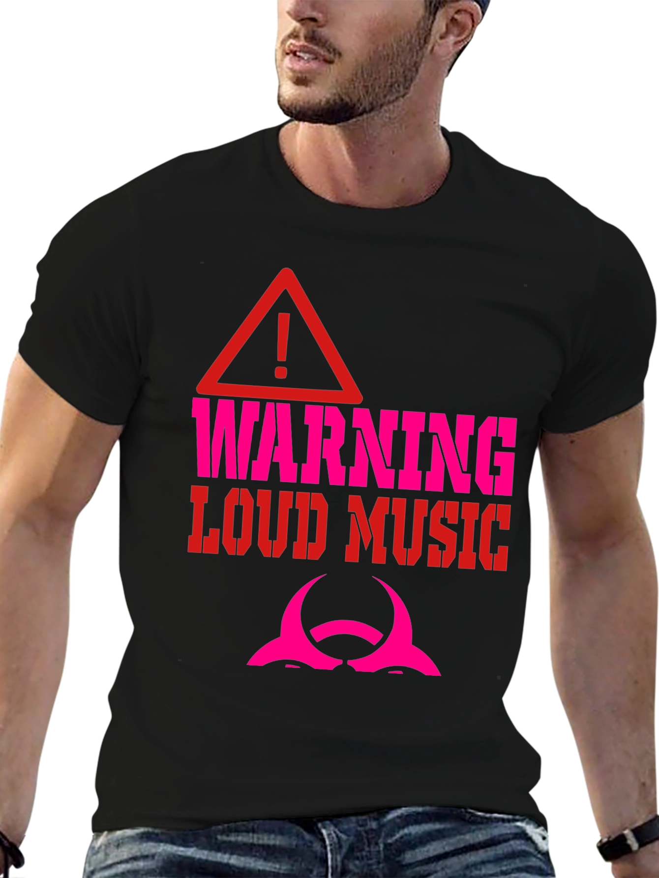 Warning Loud Music Graphic Tee