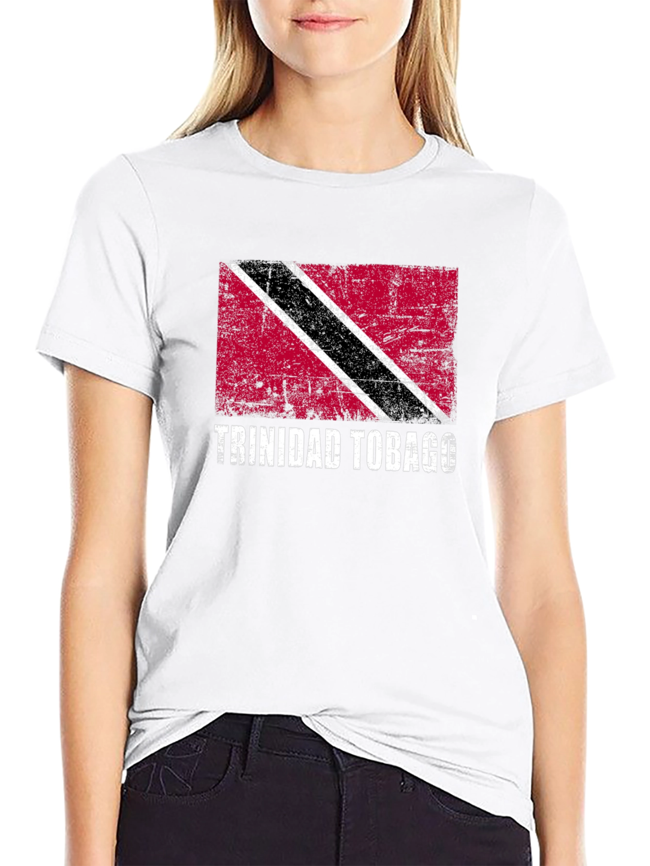 Trinidad & Tobago Flag Graphic Tee - Black
