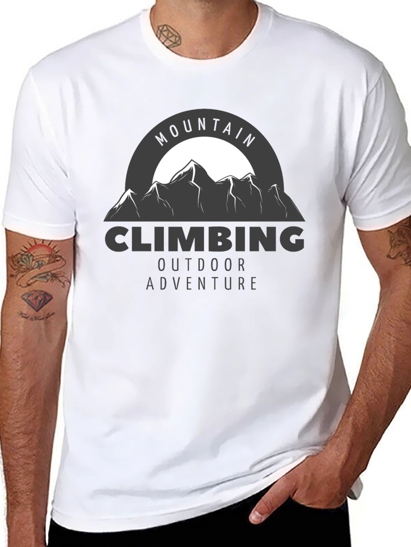 Mountain Climbing Adventure Graphic T-Shirt