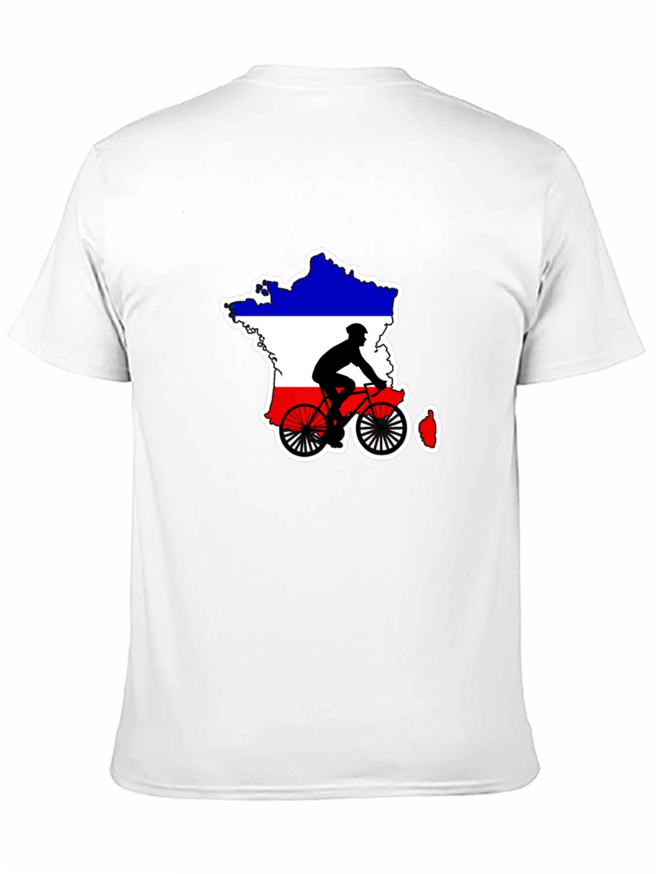 France Cycling Silhouette T-Shirt - Mens Black Tee