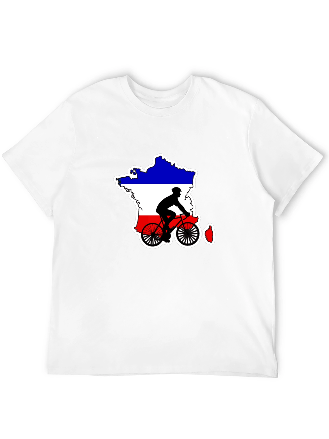 France Cycling Silhouette T-Shirt - Mens Black Tee