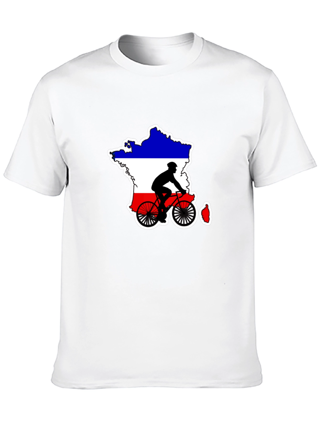 France Cycling Silhouette T-Shirt - Mens Black Tee