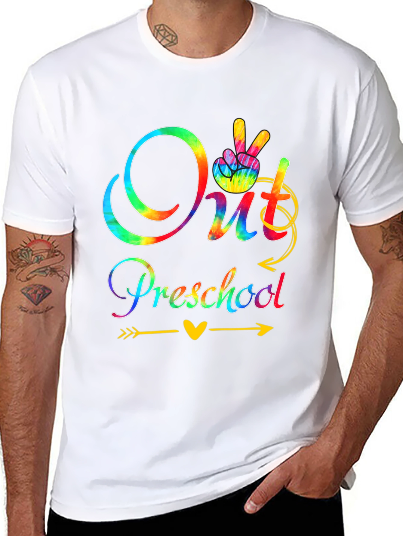 Out Preschool Tie Dye Graphic Tee