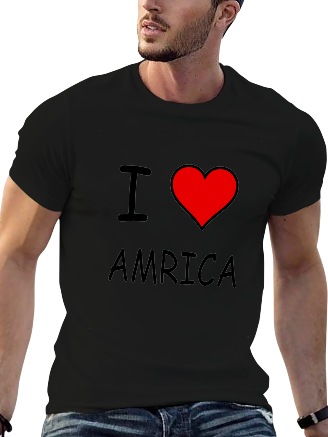 I Love America T-Shirt - Patriotic Graphic Tee