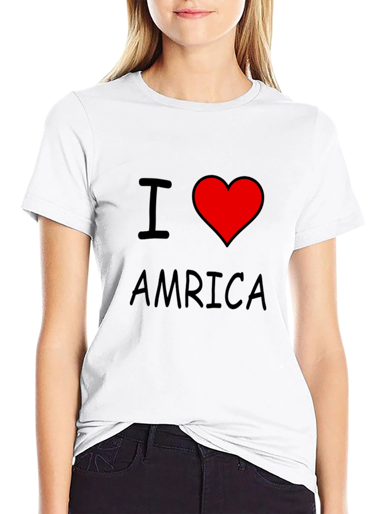 I Love America T-Shirt - Patriotic Graphic Tee