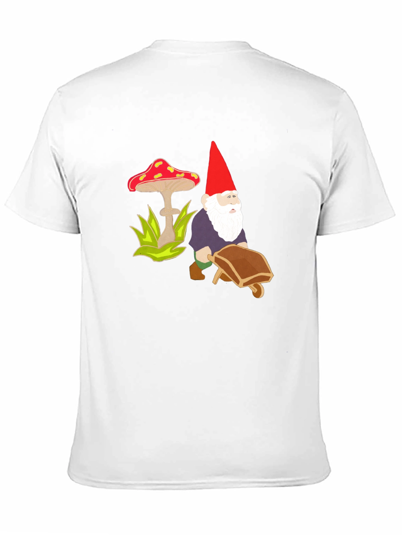 Gnome & Mushroom Black T-Shirt